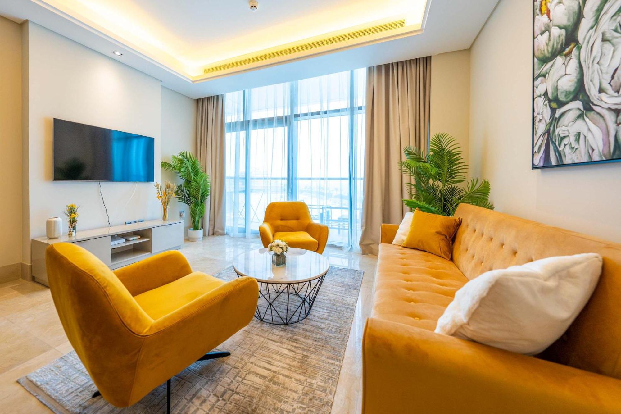 Spacious Beachfront 2 Bedroom Apartment - The 8 Dubai Luaran gambar